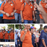Semarak Jalan Santai Puncak Kegiatan HARLAH Ke-16 PGMI (Persatuan Guru Madrasah Indonesia) di Kecamatan Majenang